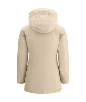 Woolrich Beige Cotton Parka