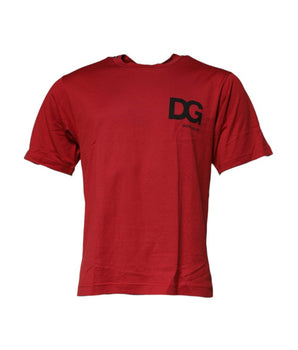 Dolce &amp; Gabbana Red Cotton T-Shirt