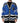 Dolce & Gabbana Blue Cotton Logo Patch Ribbed Knit Cardigan Sweater
