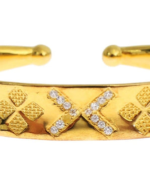 Nialaya Elegant Gold Plated Silver CZ Bracelet Nialaya 