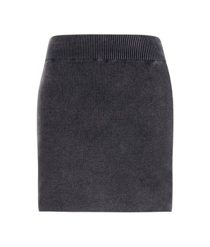Alexander Wang Gray Cotton Mini Skirt