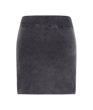 Alexander Wang Gray Cotton Mini Skirt