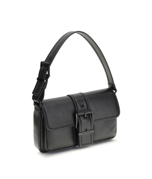 Michael Kors Black Calf Leather Bos Taurus Shoulder Bag