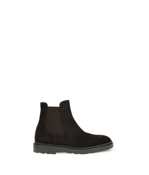 Fratelli Rossetti Black Calf Leather Bos Taurus Chelsea Boots