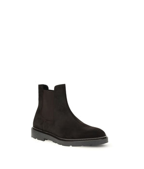Fratelli Rossetti Black Calf Leather Bos Taurus Chelsea Boots