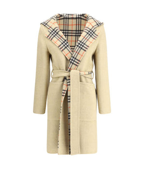 Burberry Reversible Wool Robe Coat
