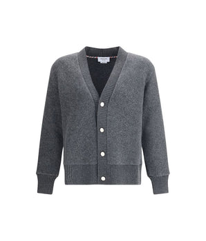 Thom Browne grey wool cardigan