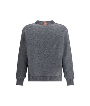 Thom Browne grey wool cardigan