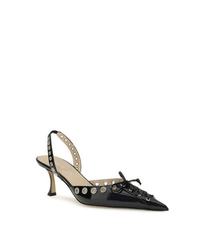 MACH & MACH Black Calf Leather Bos Taurus Lace-Up