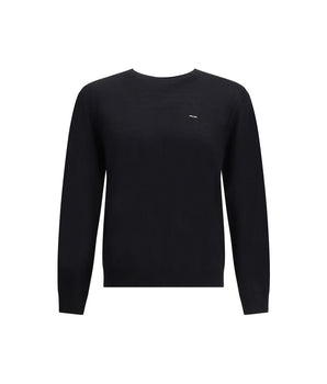 Prada Black Fleece Wool Sweatshirt