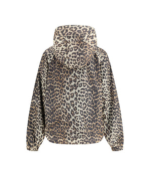 Ganni Multicolor Nylon Rain Coat