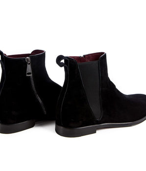 Dolce & Gabbana Black Calfskin Men Ankle Boot