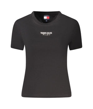 Tommy Hilfiger Black Cotton Women T-Shirt