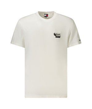 Tommy Hilfiger White Cotton Men T-Shirt