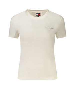 Tommy Hilfiger White Cotton Women T-Shirt