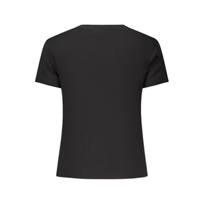 Tommy Hilfiger Black Cotton Women T-Shirt