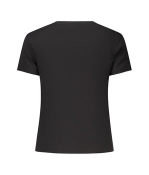 Tommy Hilfiger Black Cotton Women's T-Shirt