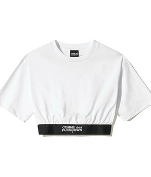 Comme Des Fuckdown White Cotton Women T-Shirt