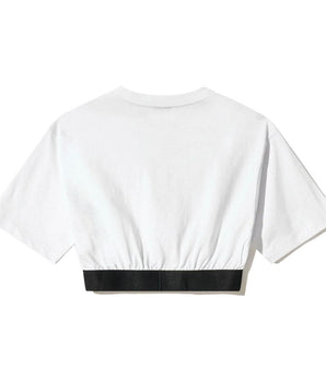 Comme Des Fuckdown White Cotton Women T-Shirt