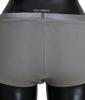 Dolce &amp; Gabbana Underwear Silver With Net Silk Bottoms