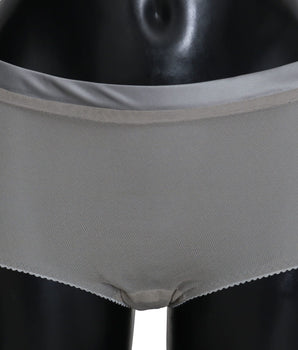 Dolce &amp; Gabbana Underwear Silver With Net Silk Bottoms