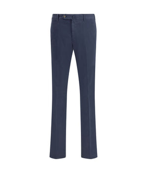 PT Torino Blue Elastane Casual Pants