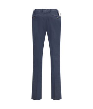 PT Torino Blue Elastane Casual Pants