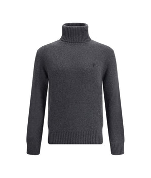 Ami Paris Gray Cashmere Turtleneck