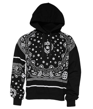 Dolce &amp; Gabbana Men's Black Bandana Hoodie