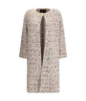 Fabiana Filippi Multicolor Fleece Wool Coat