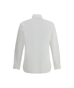 Finamore White Cotton Dress Shirt