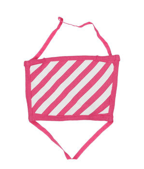 Off-White Pink Cotton Facemask