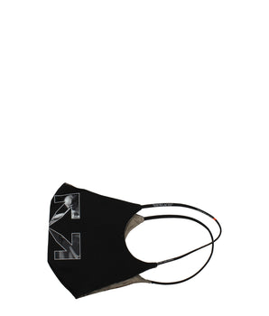 Off-White Black Cotton Facemask