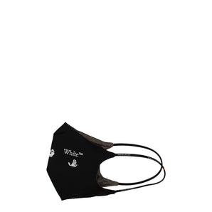 Off-White Black Cotton Facemasks