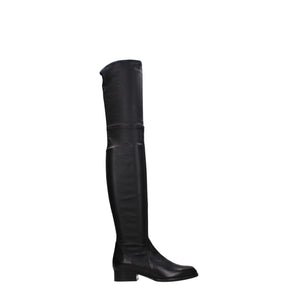 Parallèle Black Leather Over The Knee