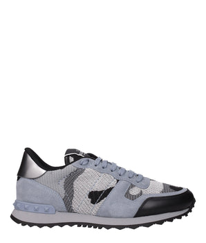 Valentino Garavani Gray Fabric Athletic Sneakers