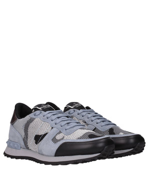 Valentino Garavani Gray Fabric Athletic Sneakers