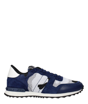 Valentino Garavani Gray Fabric Athletic Sneakers