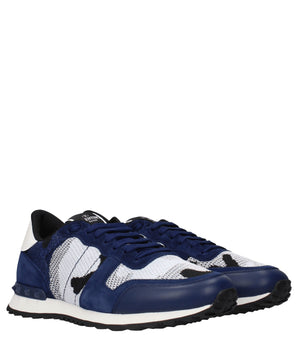 Valentino Garavani Gray Fabric Athletic Sneakers