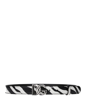 Dolce & Gabbana Black Leather Belt