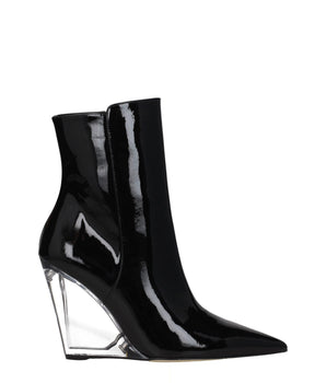 Stuart Weitzman black leather ankle boots