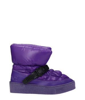 Khrisjoy Purple Polyester Ankle Boots