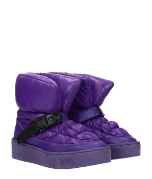 Khrisjoy Purple Polyester Ankle Boots