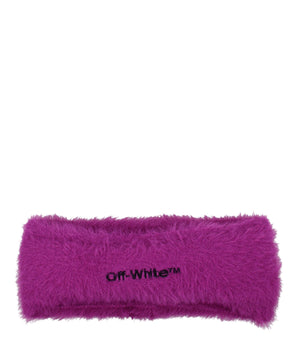 Off-White Purple Fabric Headband
