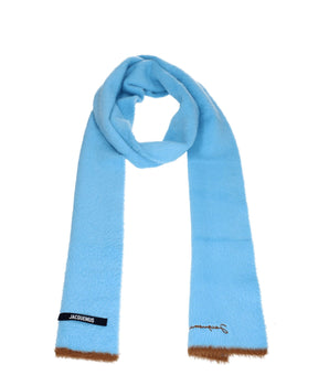 Jacquemus Light Blue Polyamide Scarf