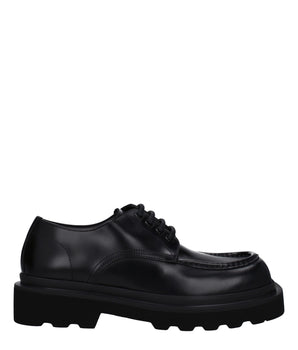 Dolce & Gabbana Black Leather Oxfords And Derbies