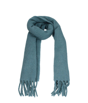 Ami Paris Green Leather Scarf