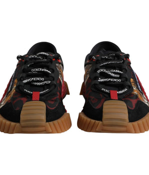 Dolce &amp; Gabbana Black Logo Low Top NS1 Men's Sneakers