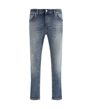 PT Torino Blue Cotton Slim Fit Jeans