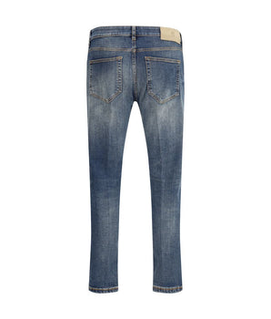 PT Torino Blue Cotton Slim Fit Jeans